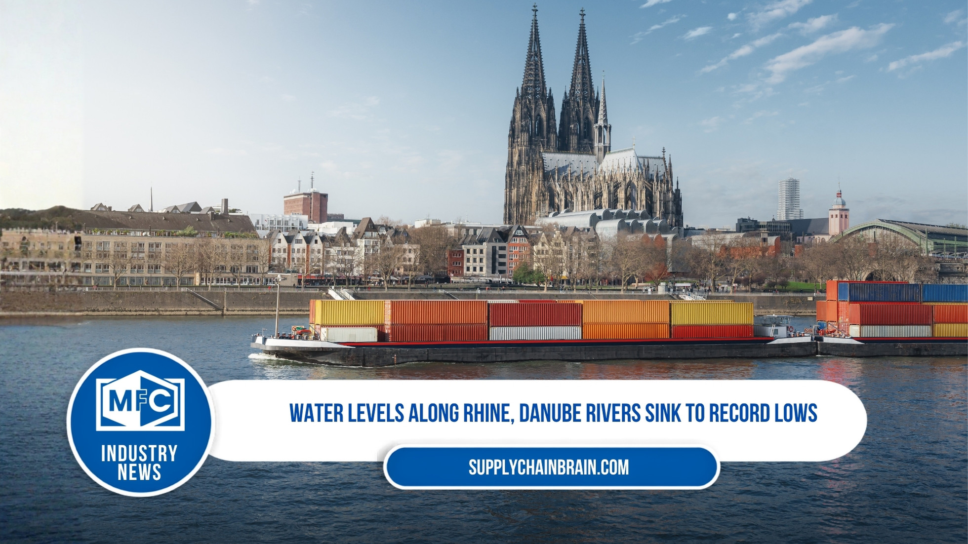 Water Levels Along Rhine, Danube Rivers Sink to Record Lows
